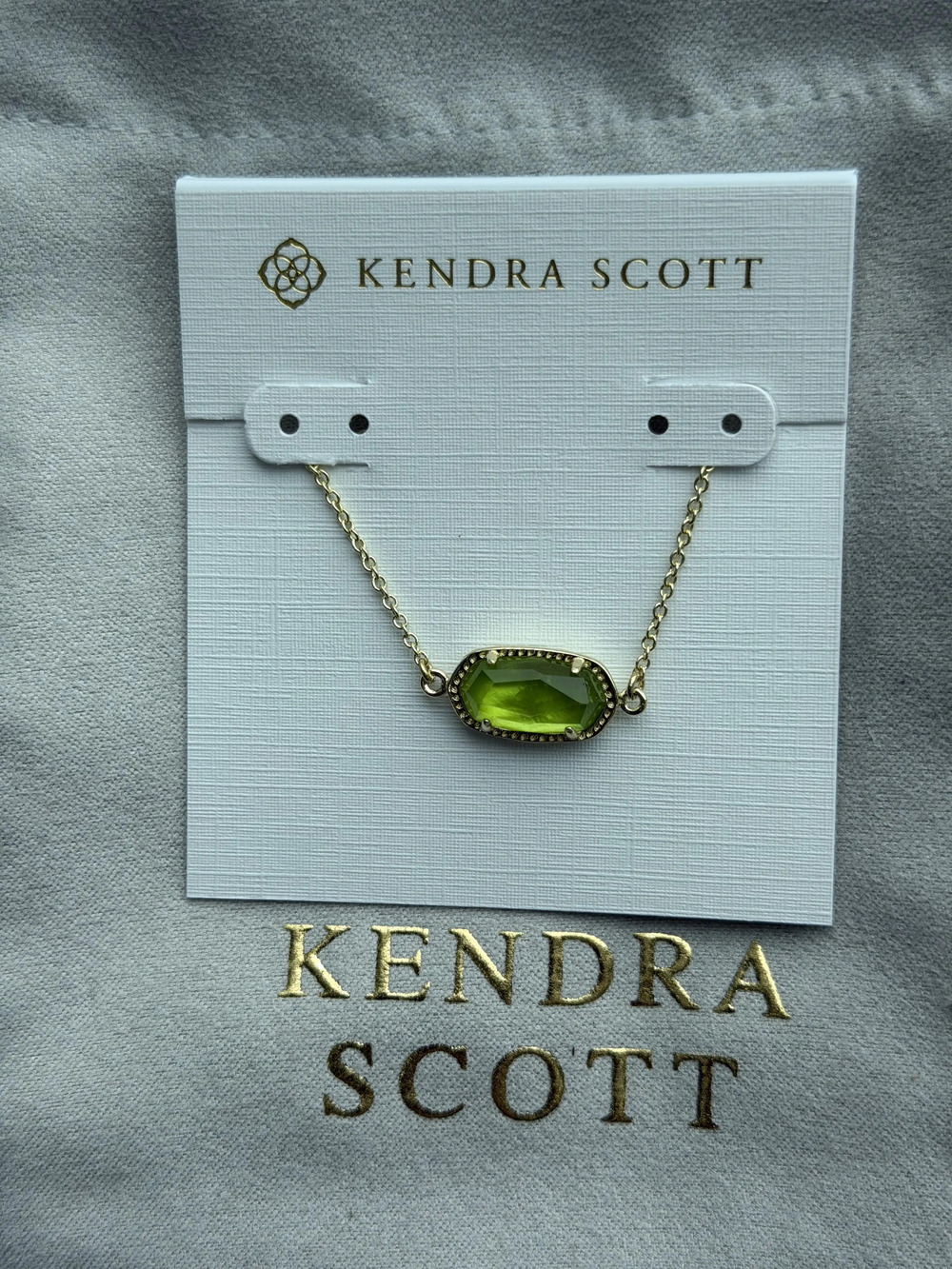 Kendra Scott Green Pendant Bracelet